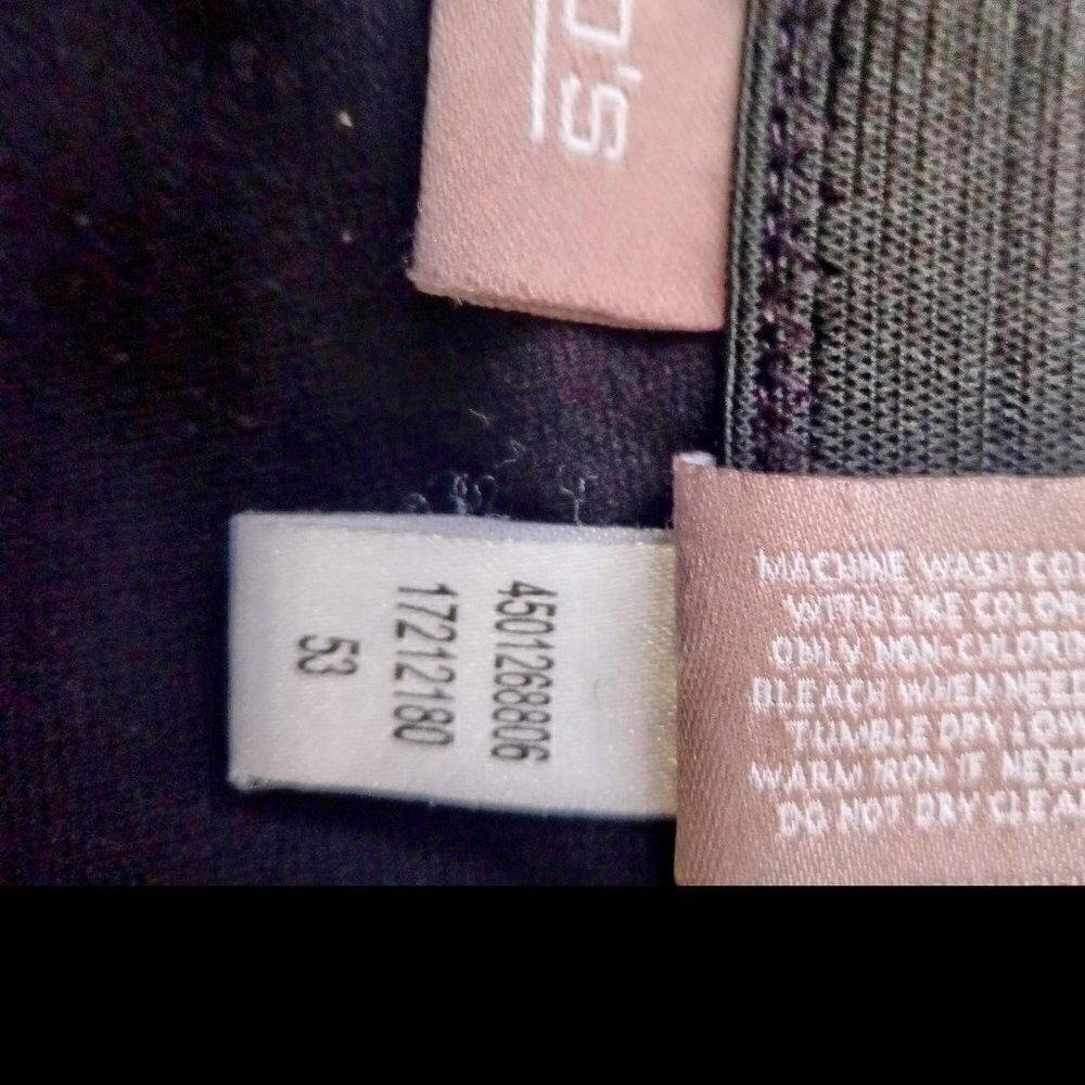 CHICO'S WOMEN BLACK CASUAL HIGH RISE ACTIVE WEAR PANTS. SIZE 2 - Picture 5 of 7